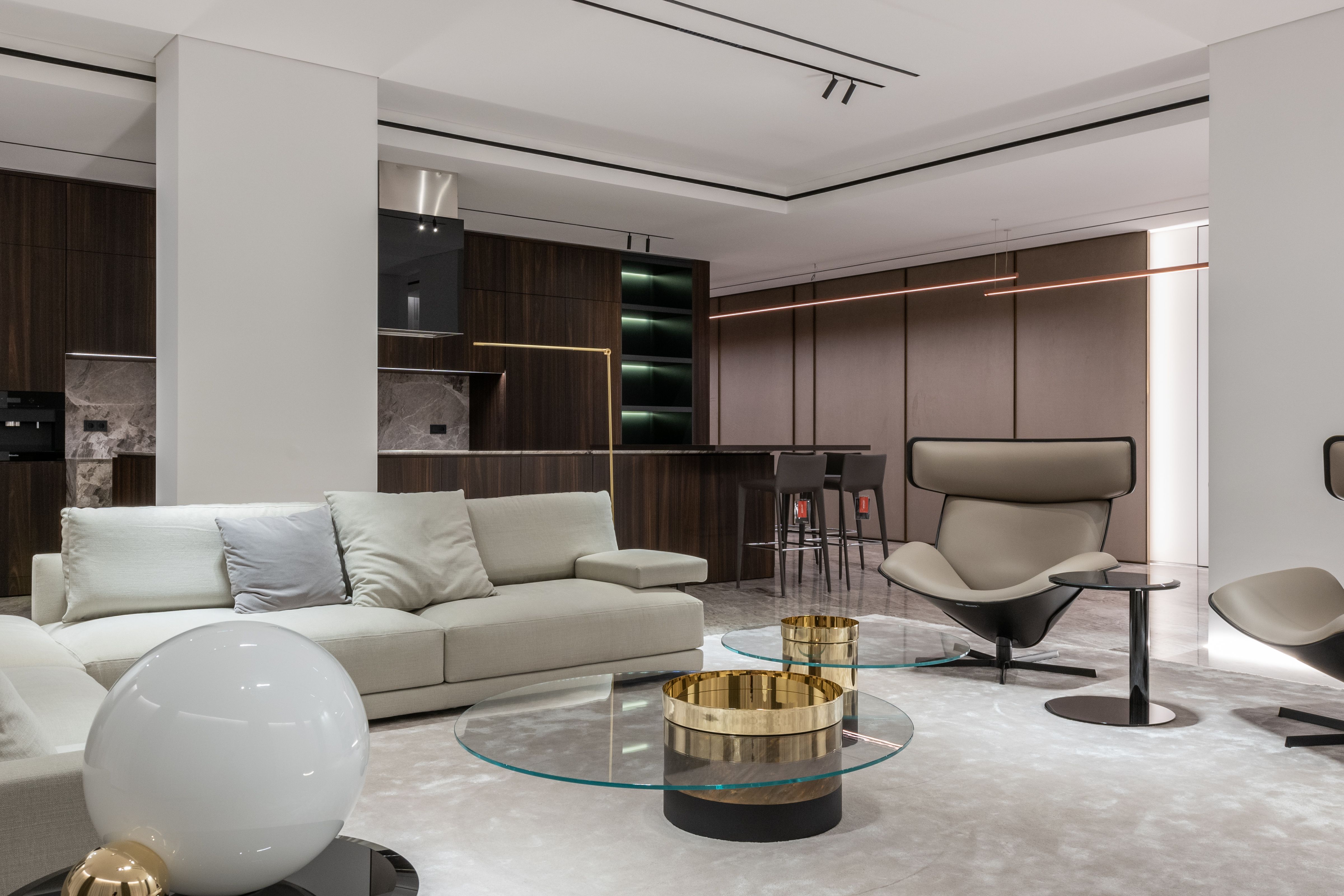 Warm, elegant WhileAway living space